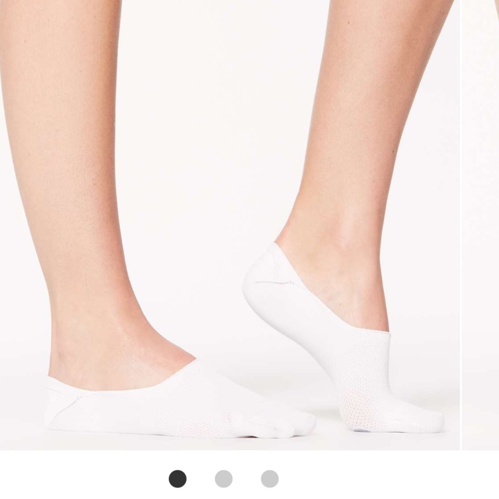 Lululemon Secret Sock *3-Pack M/L White